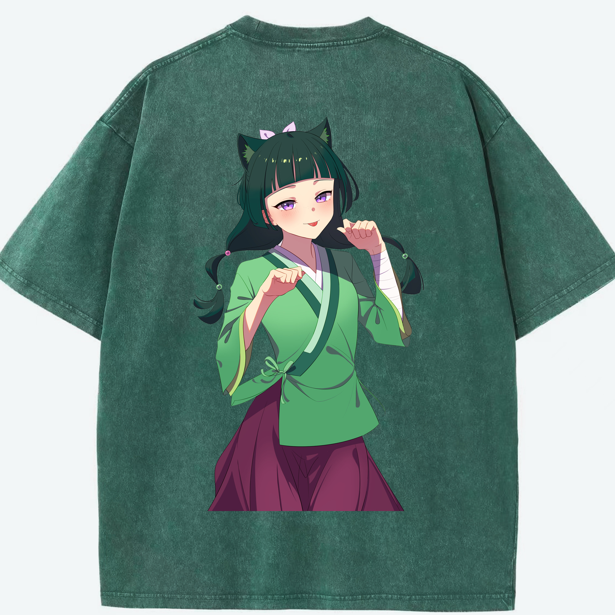 （画像用） 薬屋のひとりごと The Apothecary Diaries 綿100% ヴィンテージ風 半袖Tシャツ（背面プリント）